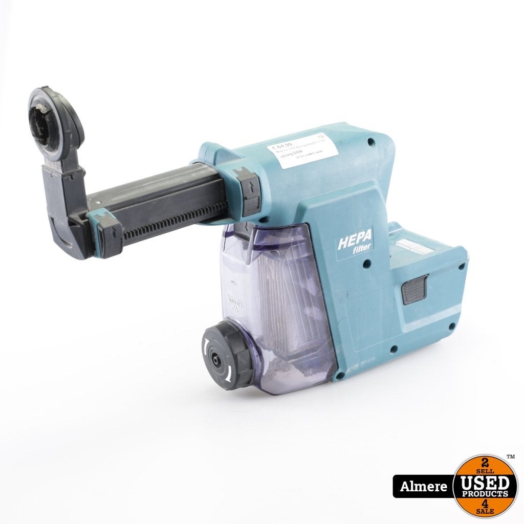 Makita Stofafzuigadapter met opvang DX06, Makita, Gebruikt, Support@makita.com, Makita Corporation, 3-11-8, Sumiyoshi-cho, 
Anjo, Aichi 446-8502
Japan