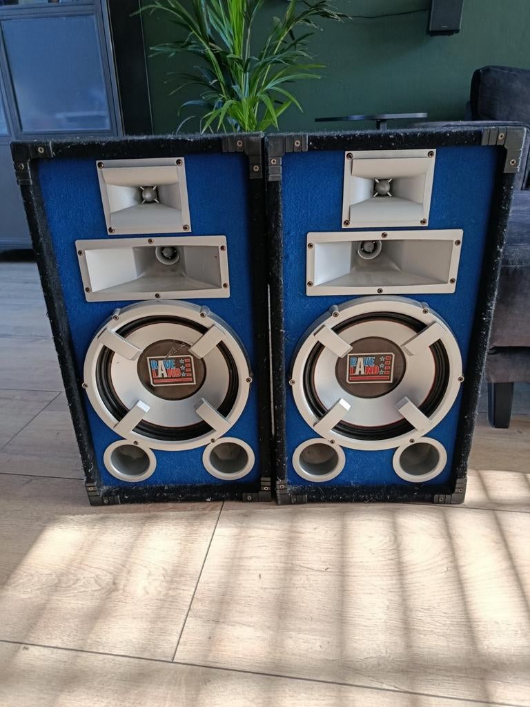 Raveland speakers, Gebruikt, 120 watt of meer, Front, Rear of Stereo speakers, Ophalen