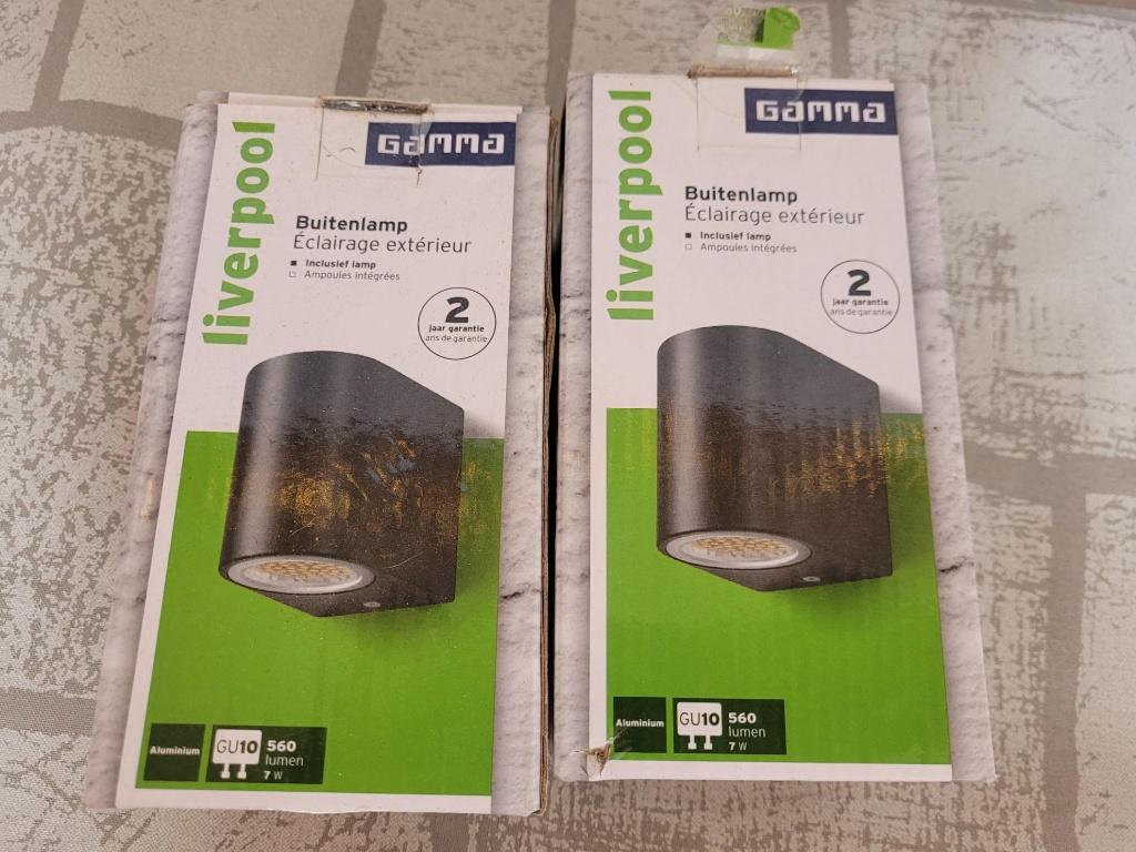 buitenlamp liverpool van gamma, gu10., ., Wandlamp, Nieuw, Ophalen of Verzenden