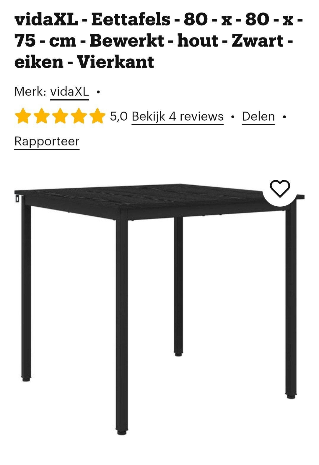 Tafel, Ophalen, Nieuw, Rechthoekig, 50 tot 100 cm