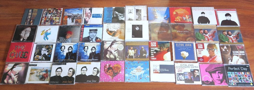 Verzameling 40x Elton John CD-singles (1988-2003), zie lijst, Speciale editie, Ophalen of Verzenden, Zo goed als nieuw, Pop
