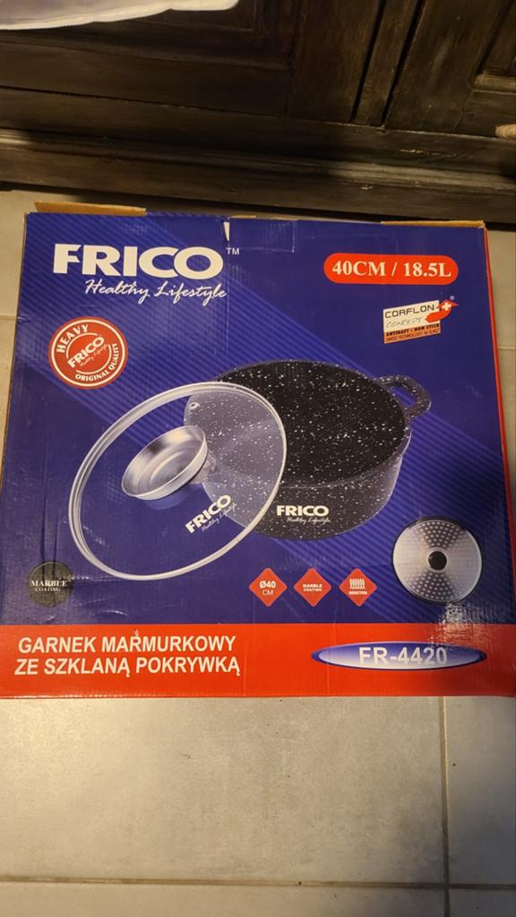 Nieuwe Frico Soeppan 40cm / 18.5L - In Doos, Ophalen of Verzenden, Nieuw, Aluminium, Kookpan of Snelkookpan