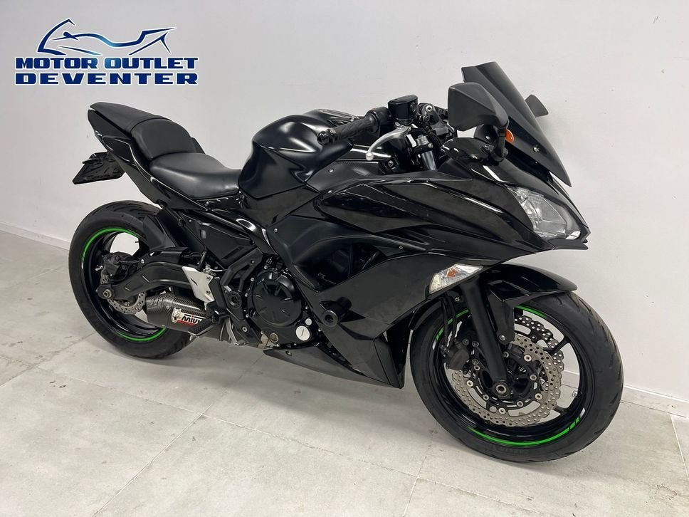 Matzwarte KAWASAKI NINJA 650 ABS (bj 2017)VOL VERMOGEN!!, 2 cilinders, 649 cc, Bedrijf, Onbekend