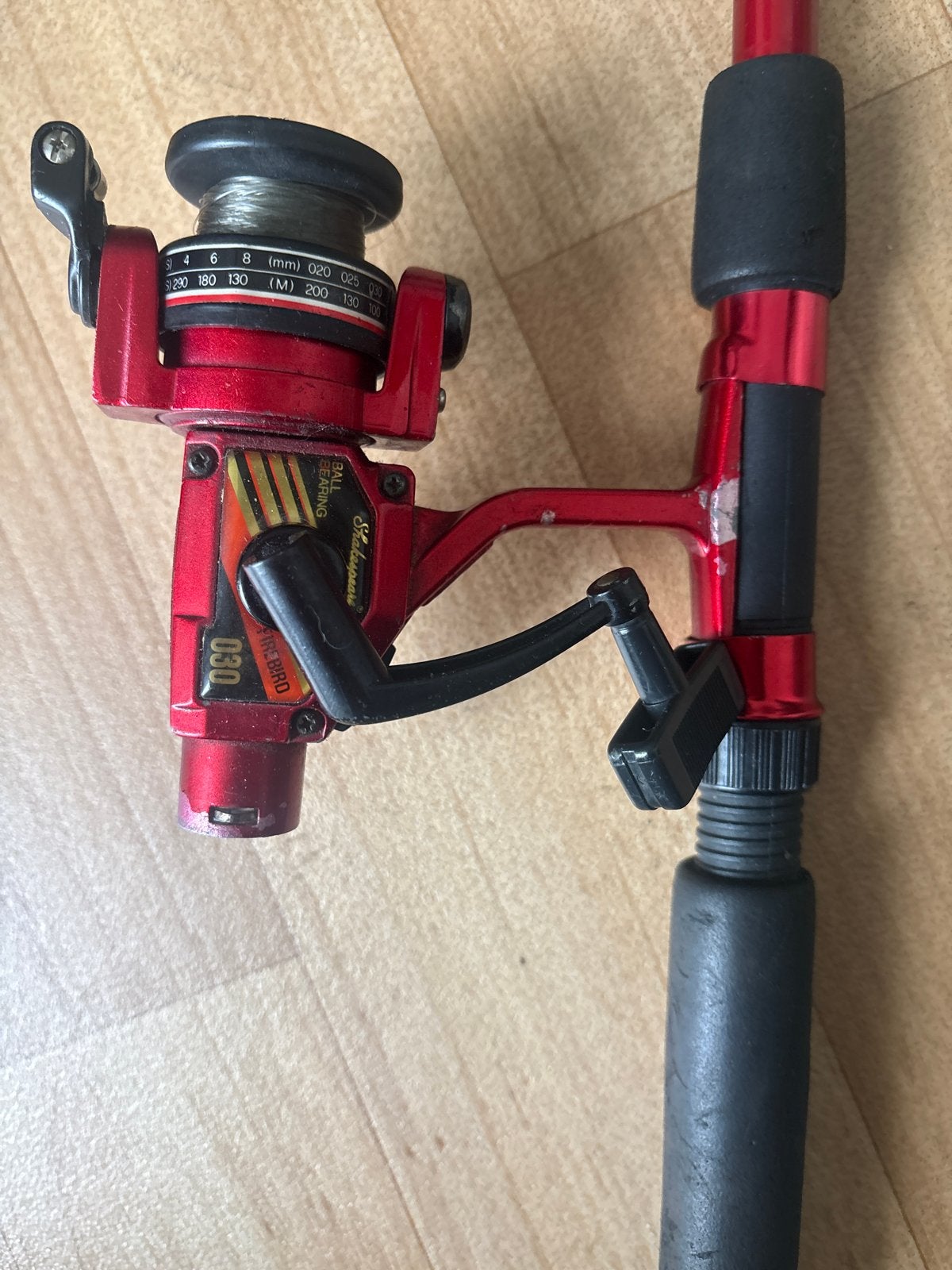 Shakespeare Vanguard 030 Werphengel met Molen, Watersport en Boten, Ophalen of Verzenden, Gebruikt, Werphengel