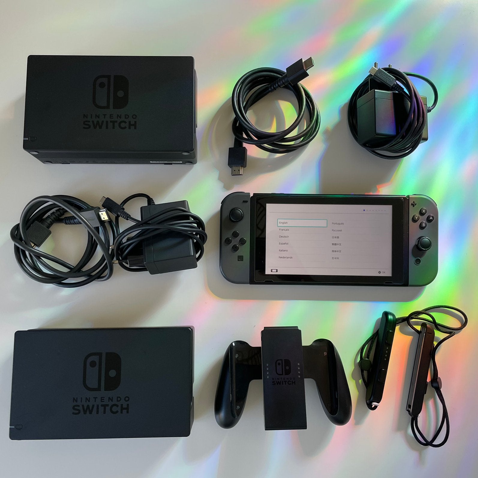 Nintendo Switch V2 + extra’s, Ophalen, Zo goed als nieuw, Met 2 controllers, Switch 2019 Upgrade