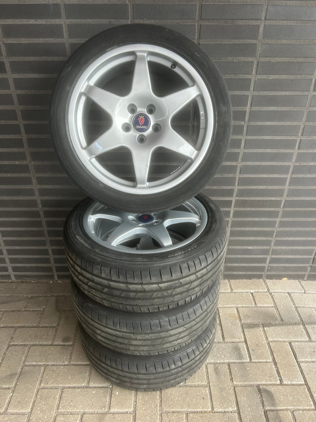 Saab Hirsch performance 18” velgen 6 spoke, Ophalen, 18 inch, Banden en Velgen, Gereviseerd