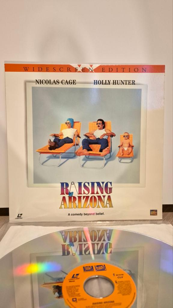 Raising Arizona Laserdisc, 1980 - 1989, Ophalen of Verzenden, Zo goed als nieuw, 12 inch