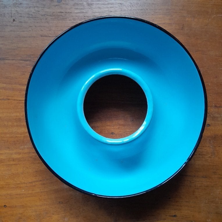 Rijstrand, blauw email, Ophalen of Verzenden