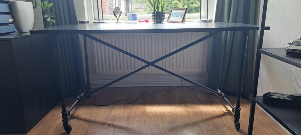 Industriële tafel, Ophalen, Gebruikt, 100 tot 150 cm, 50 tot 100 cm