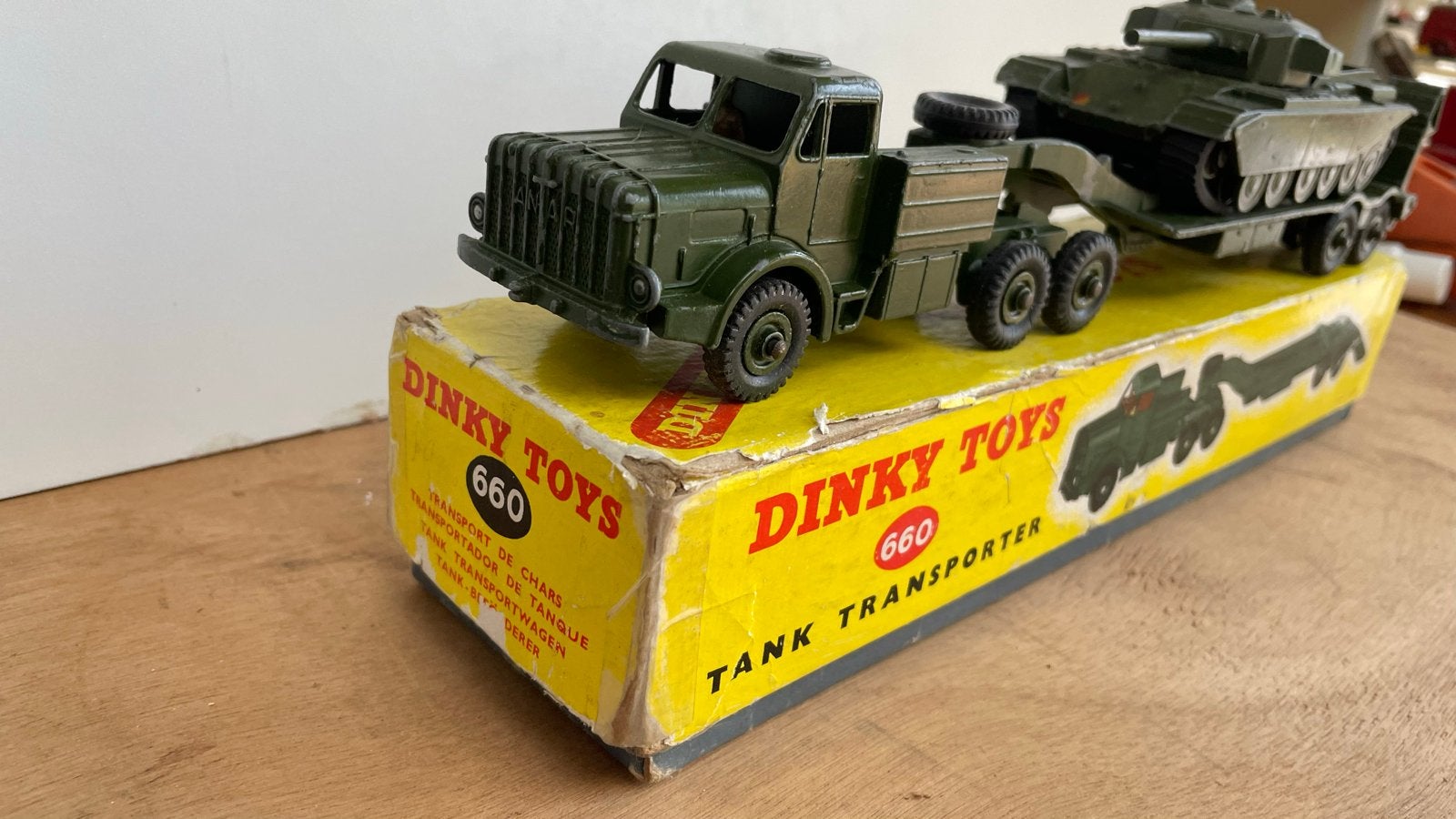 Dinky Toys 660 Tank Transporter met Centurion Tank, Ophalen of Verzenden