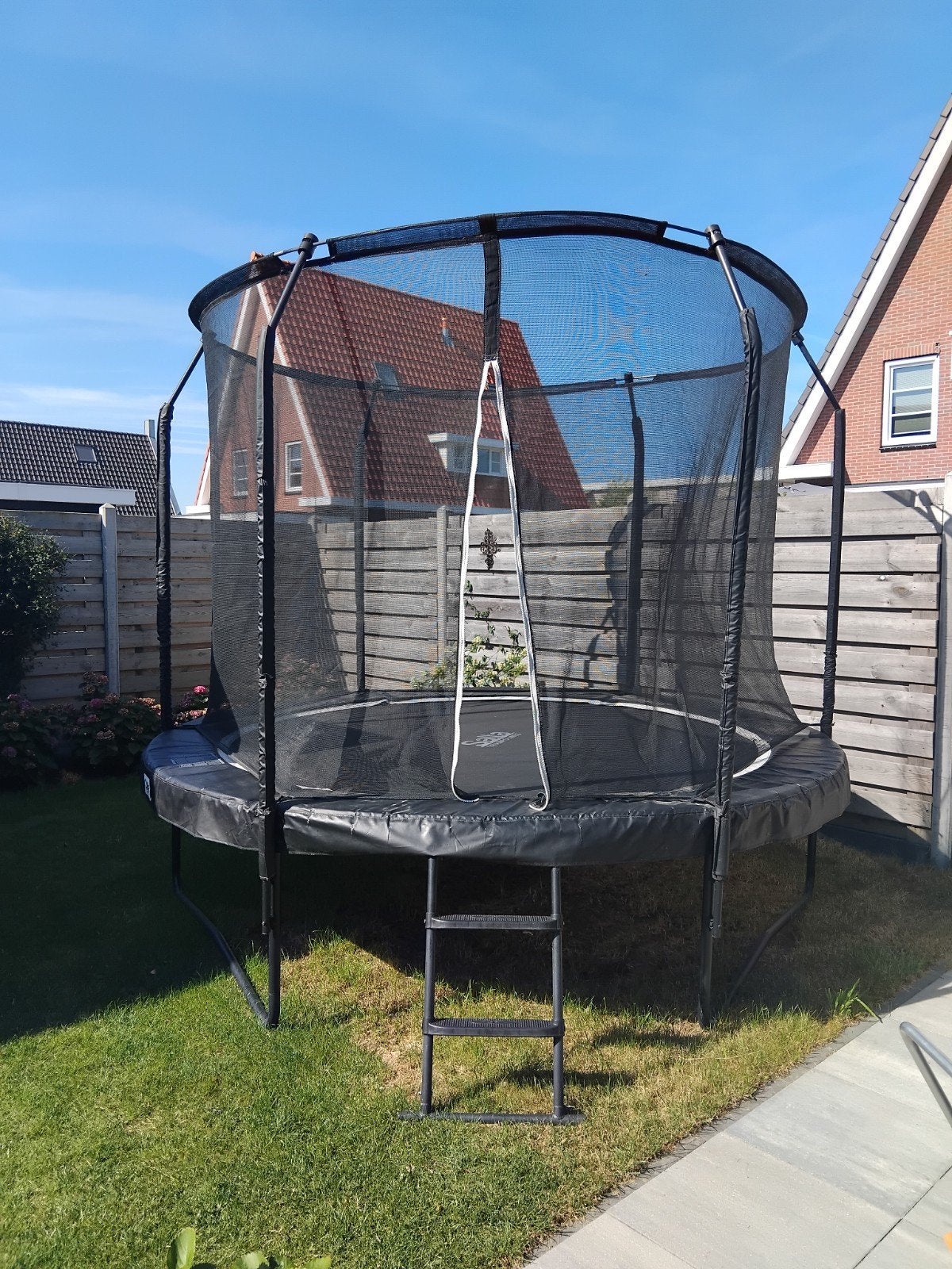 Salta Trampoline met Veiligheidsnet en Trapje, Ophalen, Gebruikt