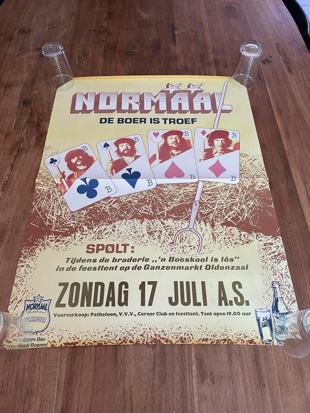 Tourposter Normaal - De Boer is Troef, Ophalen of Verzenden, Gebruikt, Muziek