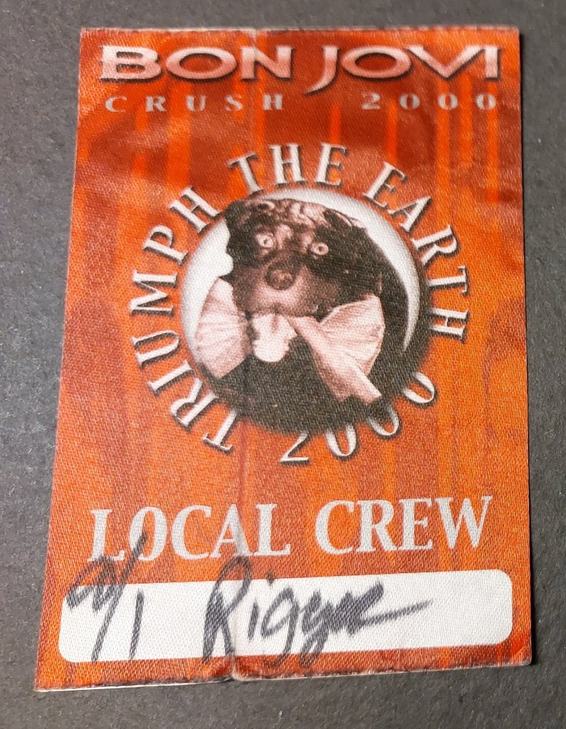 Bon Jovi BACKSTAGE PASS Arnhem 2000, Gebruikt, Ophalen of Verzenden, NvT, Foto of Kaart
