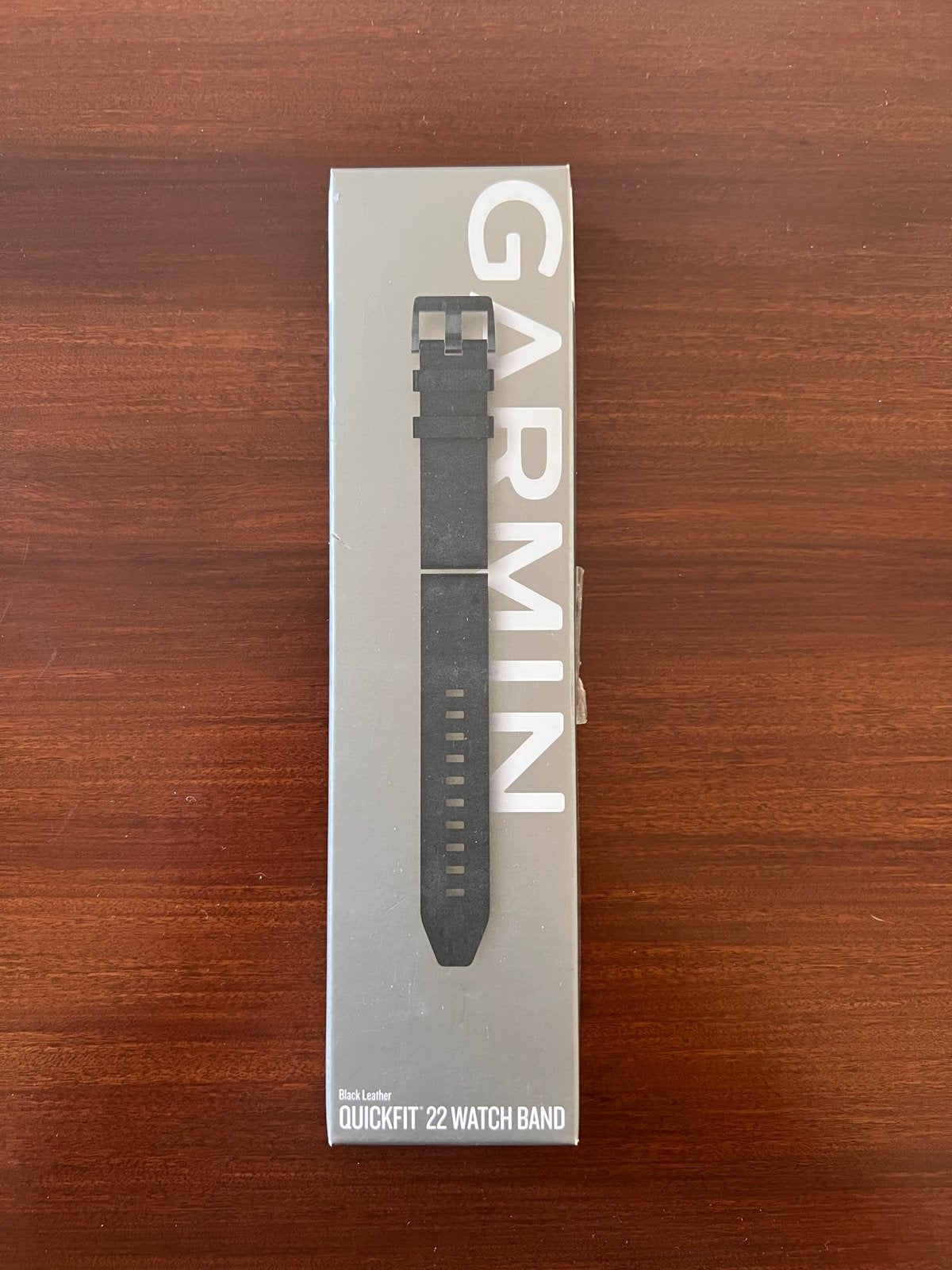 Garmin Quickfit 22mm Bandje Zwart Leer, Ophalen of Verzenden, Nieuw, Zwart, Android