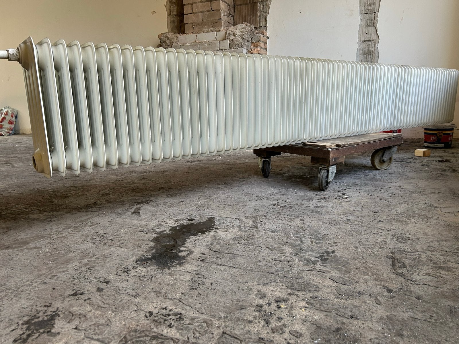 Vintage radiator 290x40x20,5cm, Ophalen, 30 tot 80 cm, Gebruikt, Radiator