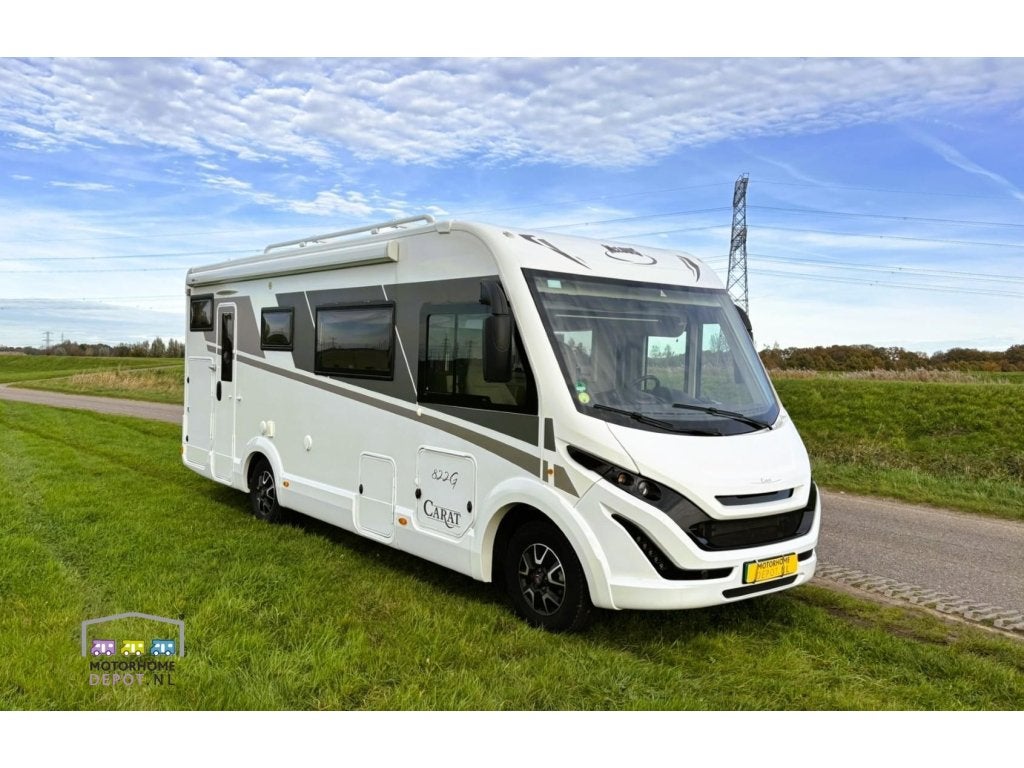 McLouis Carat 822 G | 2021 | 34000 KM | 6-slaapplaatsen, Caravans en Kamperen, Koelkast, Ringverwarming, Luifel, Fiat