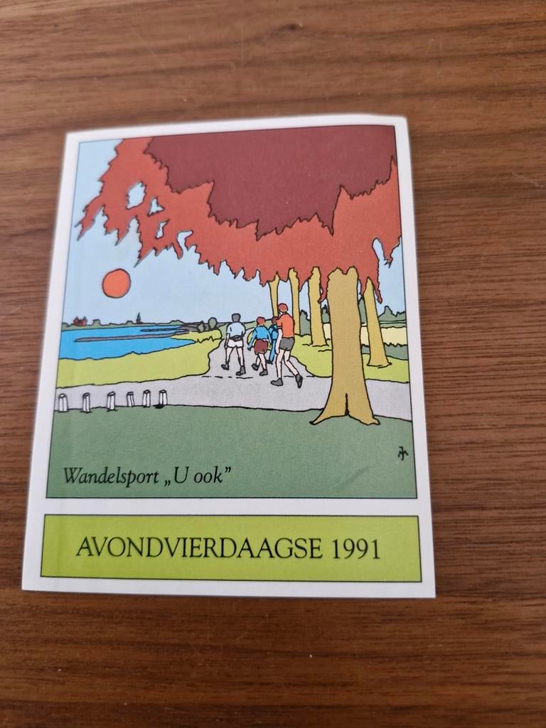 7608 Avondvierdaagse 1991 Wandelsticket - "U ook", Verzamelen, Ophalen of Verzenden, Gebruikt