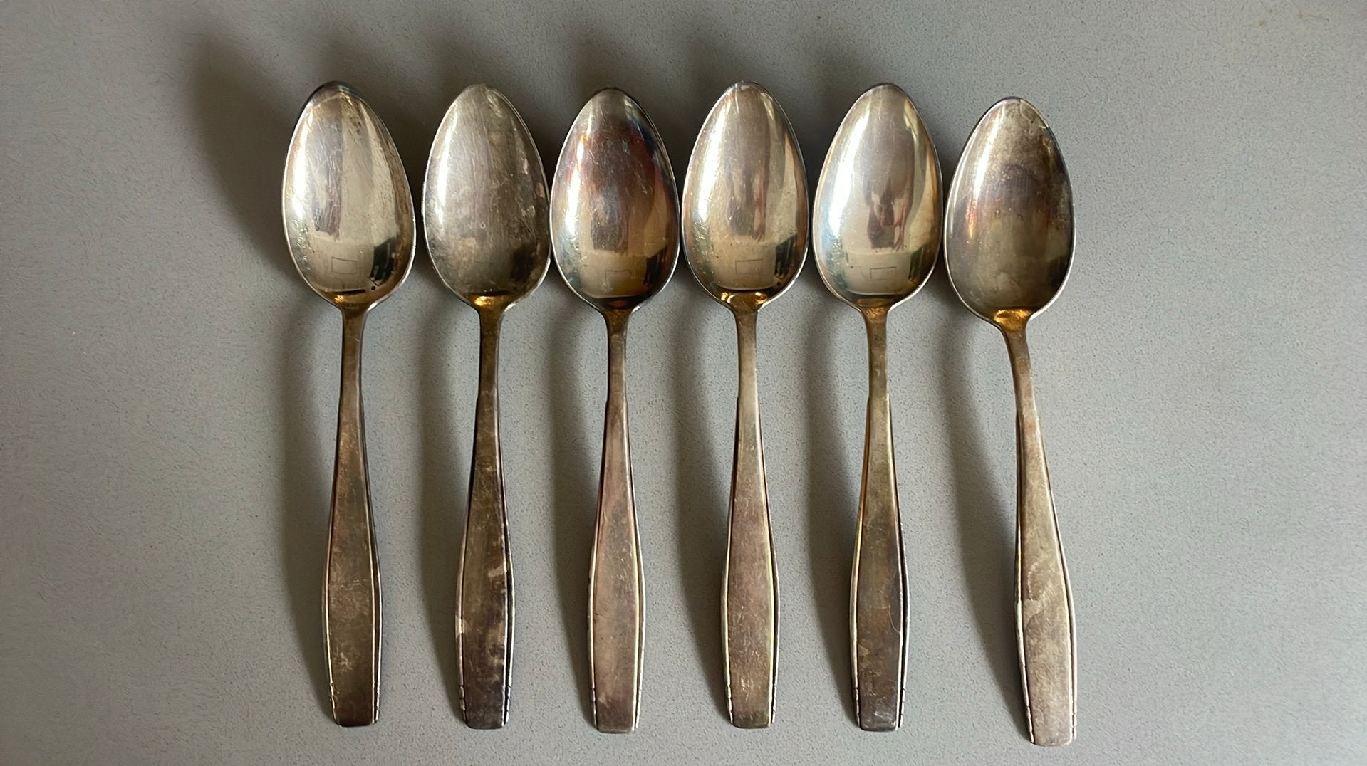Gero 90 G-Z Puntfilet – 6 grote tafellepels – verzilverd, Antiek en Kunst, Ophalen of Verzenden