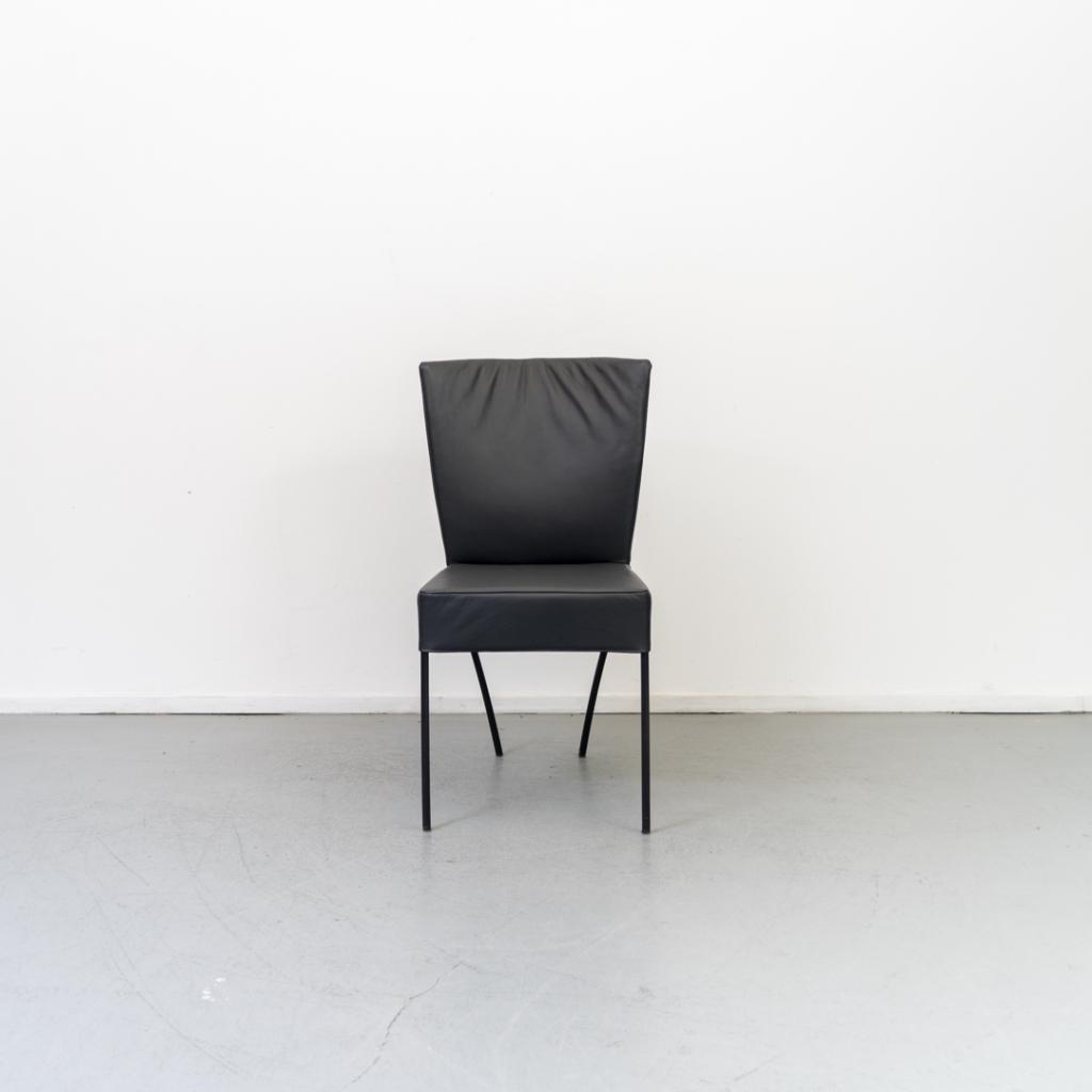 6x Montis Spica Stoel Zwart Leder - Zwart Frame, Huis en Inrichting, Stoelen, Niet ingevuld, Zwart, Niet ingevuld, Nieuw