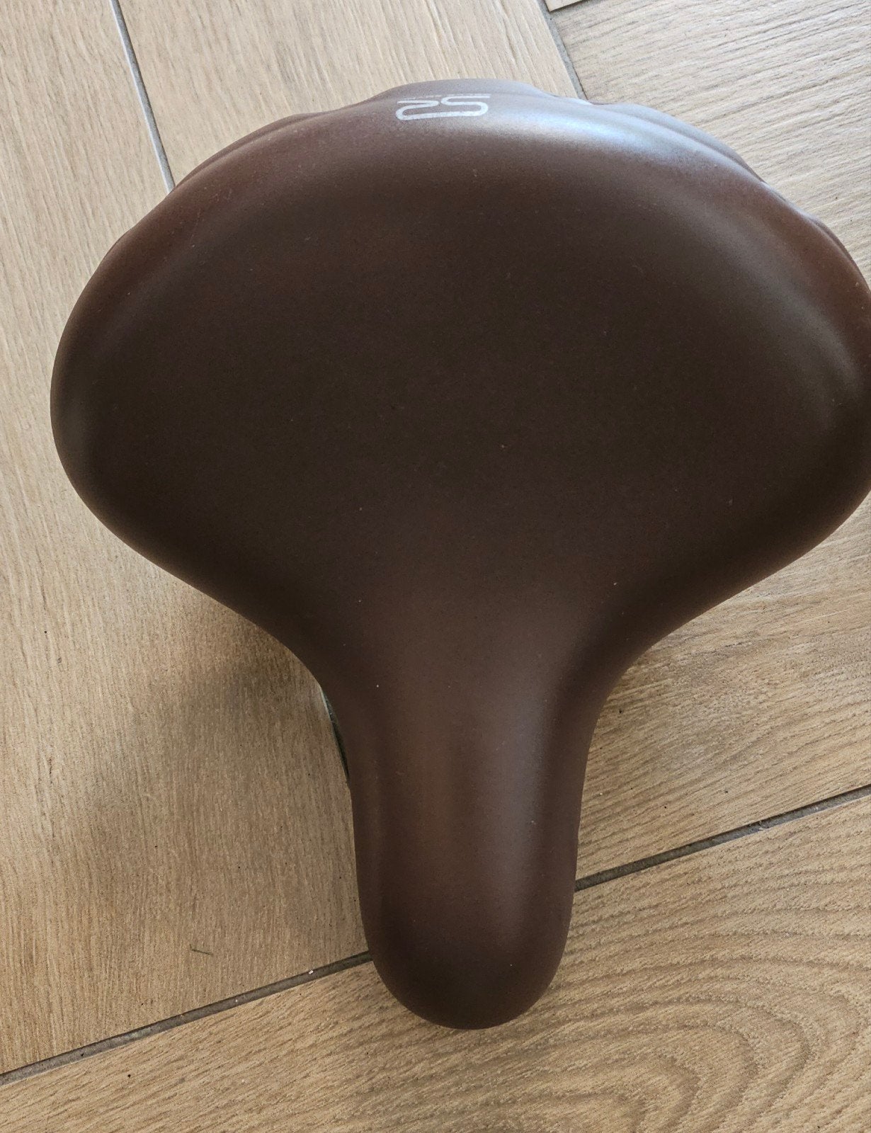 Selle Royal Drifter kinderfietszadel - bruin, 25x22,5cm, Gebruikt, Kinderfiets, Ophalen of Verzenden, Zadel