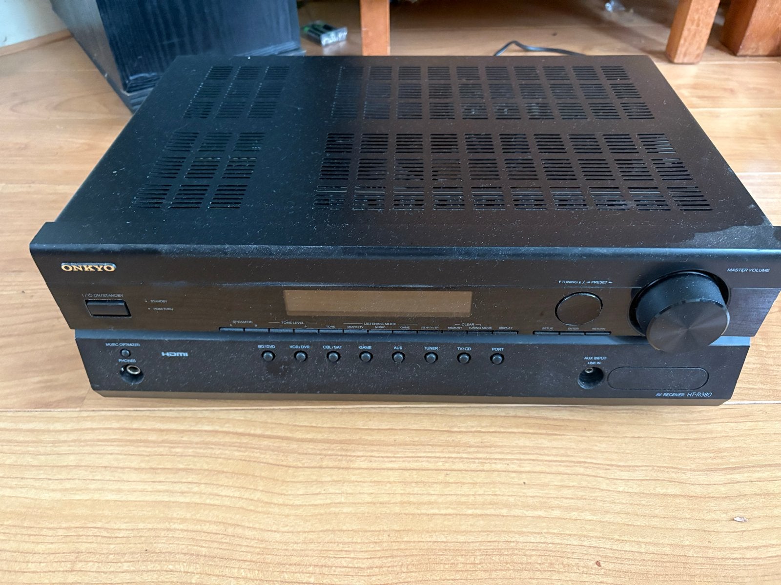 Onkyo HT-R380 AV Receiver - 4x HDMI, 2x Optisch, 5.1/7.1, Ophalen, Gebruikt, 120 watt of meer, Onkyo