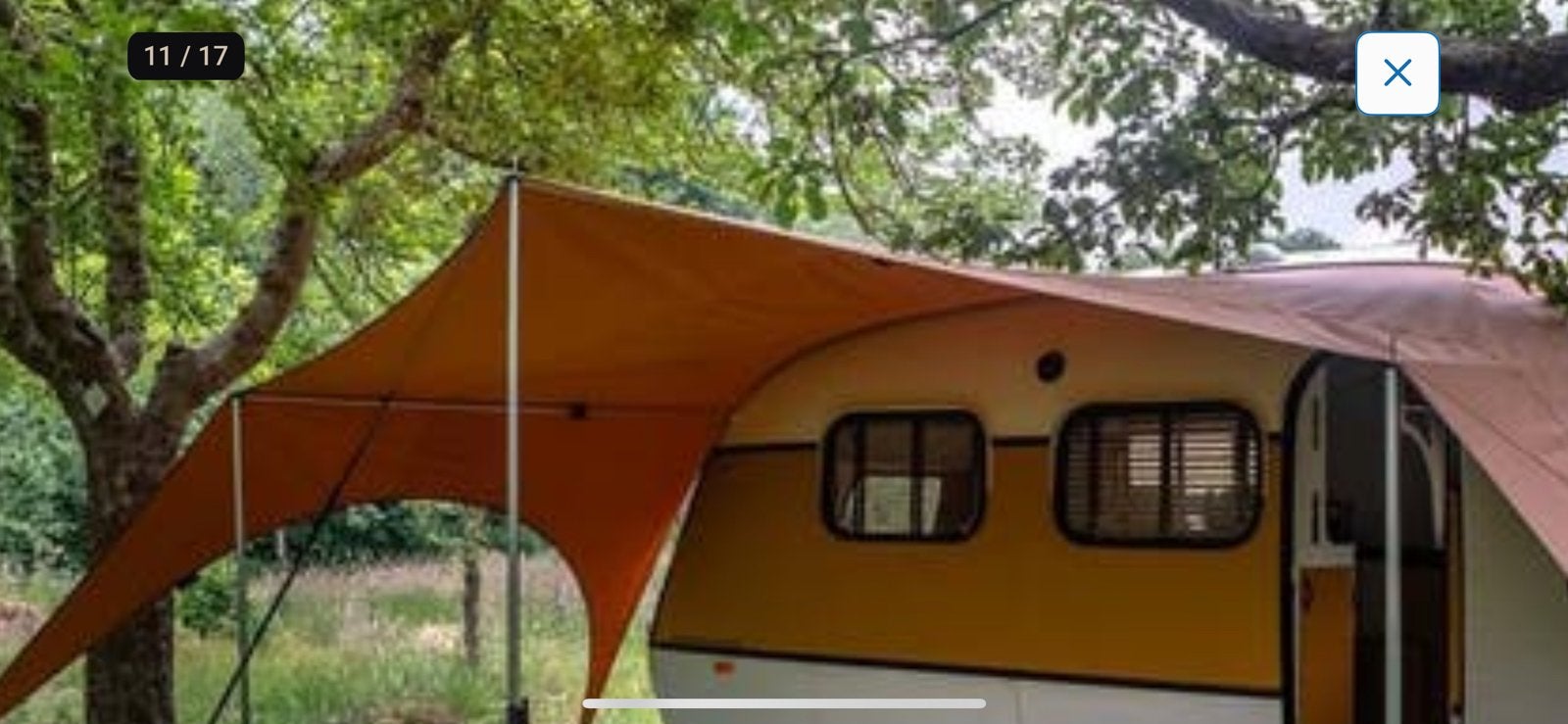 Gezocht campooz luifel camper maat 325 oranje, Caravans en Kamperen, Ophalen