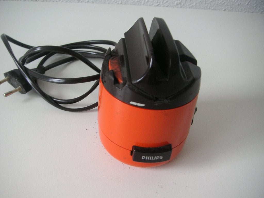 Philips Vintage Elektrische Messenslijper, Overige typen, Ophalen, Gebruikt