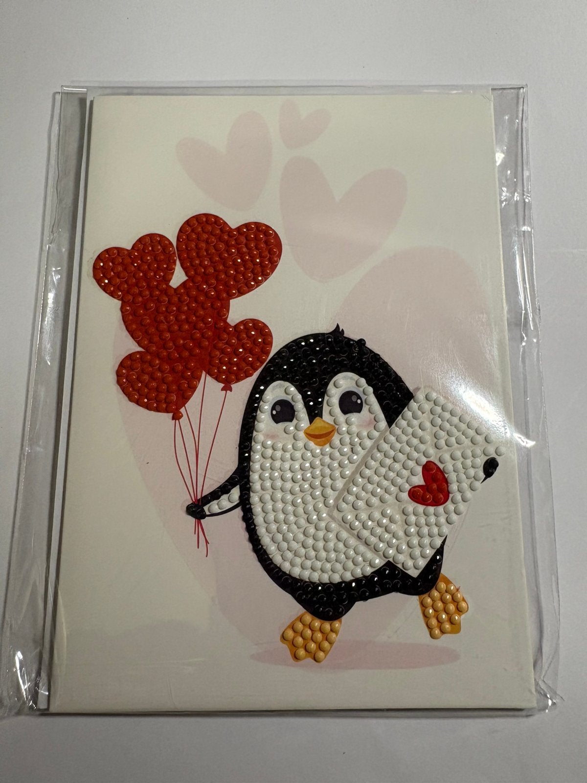 Diamond painting kaart pinguin, Ophalen of Verzenden, Nieuw, Overige thema's