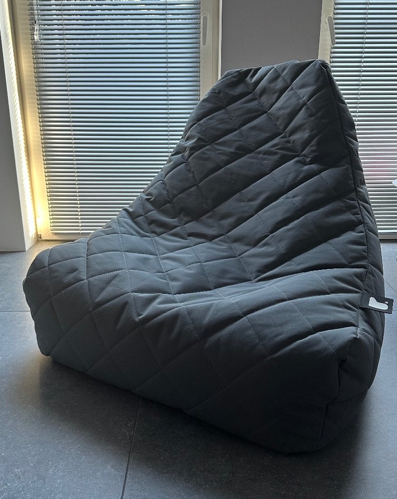 +++ Extreme Lounging zitzak model B-Bag - quilted +++, Ophalen, Zo goed als nieuw, Grijs, Zitzakstoel