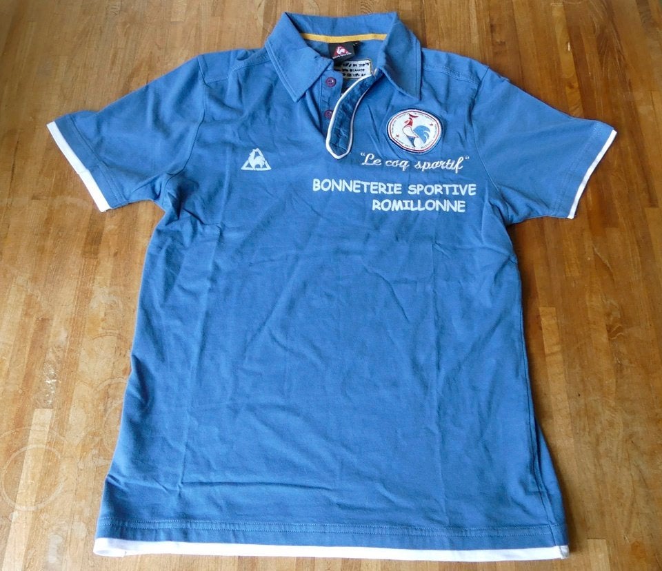 Le Coq Sportif retro polo shirt blauw maat S 46 - NIEUW!, Blauw, Le Coq Sportif, Nieuw, Ophalen of Verzenden