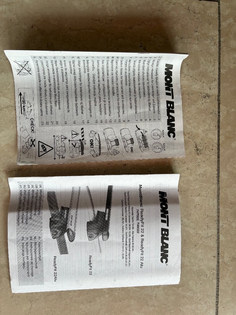 Dakdragers MontBlanc, Auto diversen, Ophalen, Gebruikt