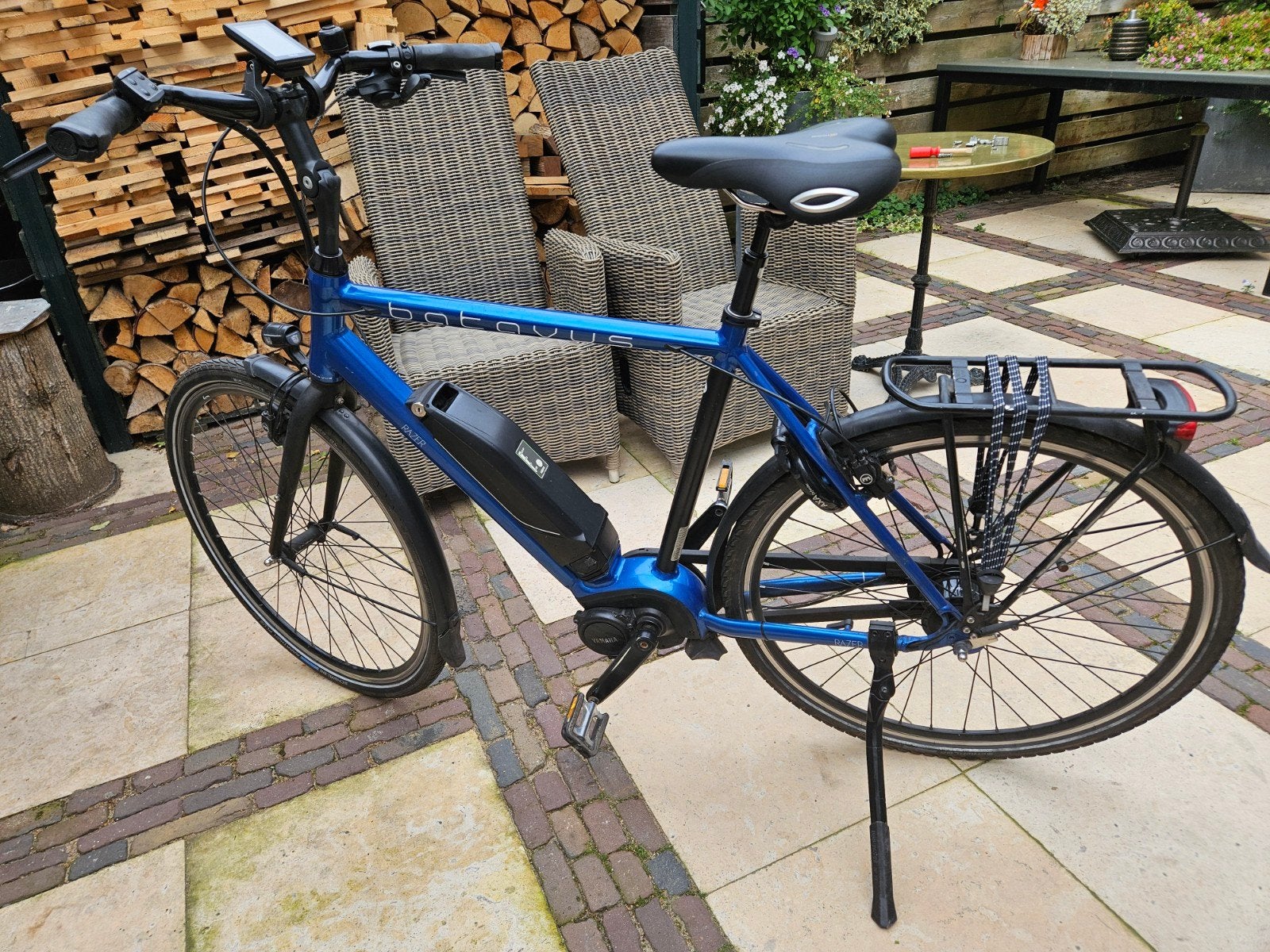 Batavus Razer e-bike met Yamaha motor 57cm., Gebruikt, Batavus, Ophalen of Verzenden, 50 km per accu of meer