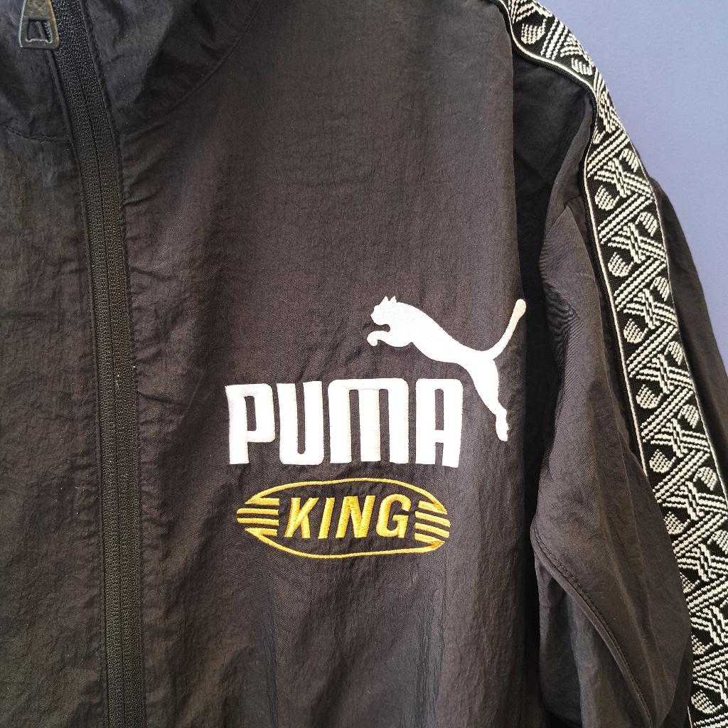 Puma King jack trainingsjack y2k vibe retro sporty S/M 51265, Puma, ., Zwart, Overige typen