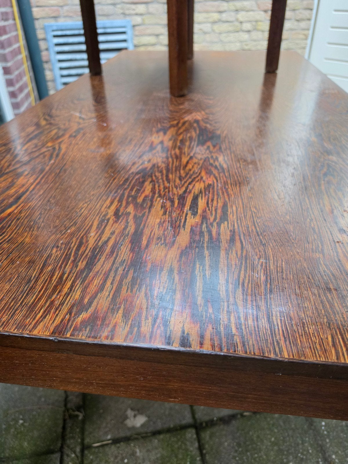 6 Vintage stoelen en eettafel wenge Mart Visser, Ophalen