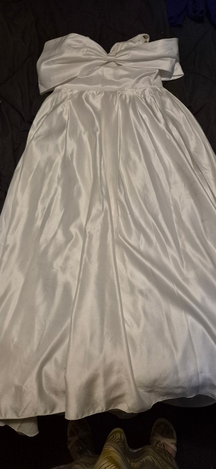 Elegante Witte bruidsmeisjes jurk, Ophalen of Verzenden, Zo goed als nieuw, Wit, Trouwjurk