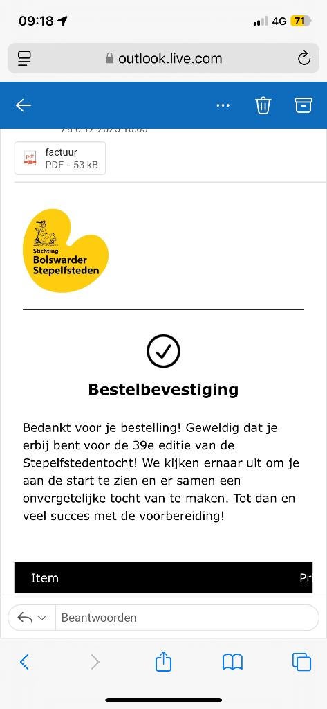 Stepelstedentocht kaart te koop, Tickets en Kaartjes, Sport | Overige, Eén persoon, Mei