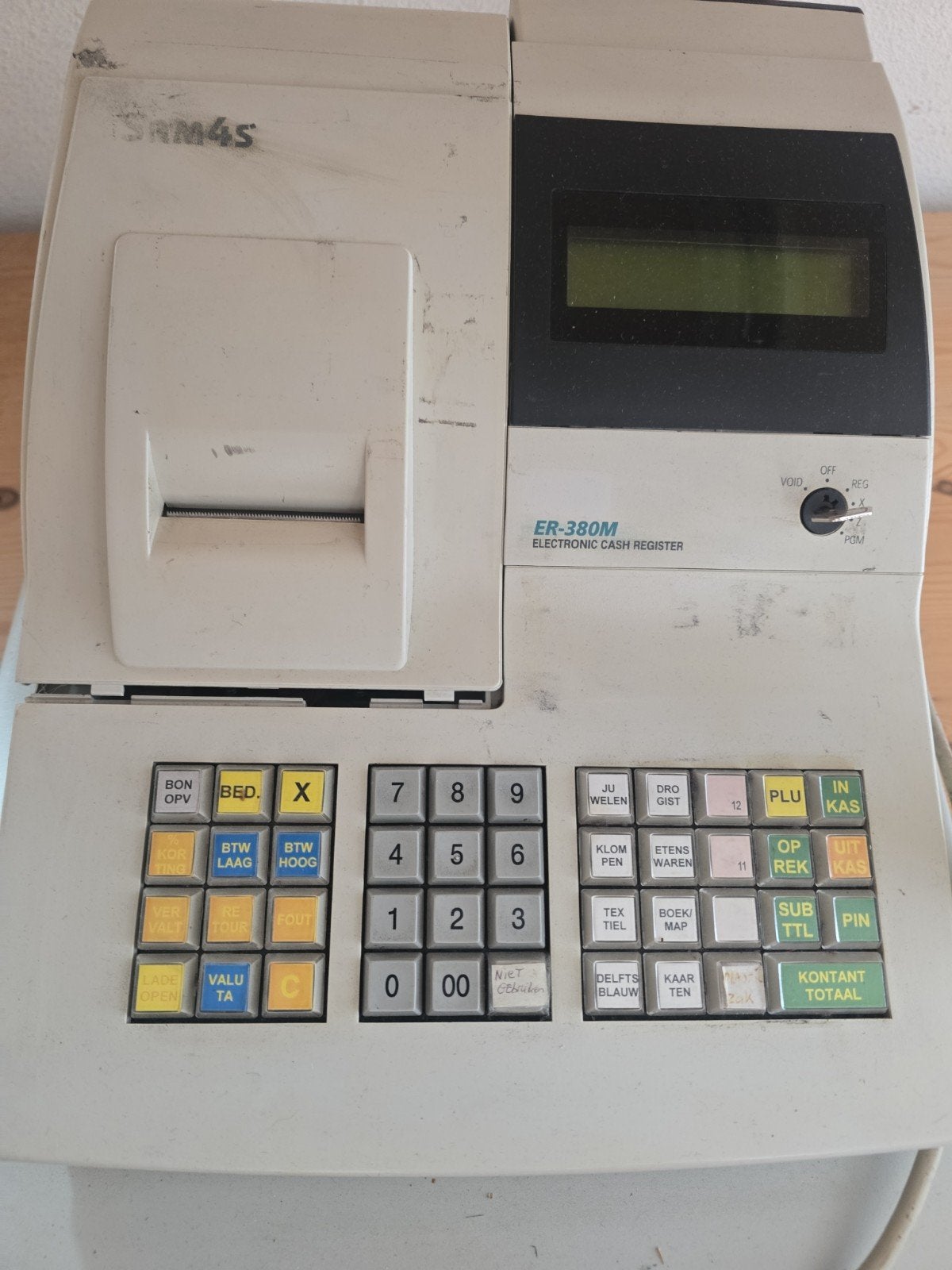SAM4S ER-380M elektronische kassa, Ophalen, Binnendeur, 200 tot 215 cm