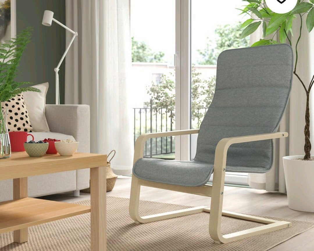 IKEA ÅRSUNDA Fauteuil, Knisa lichtgrijs, Huis en Inrichting, Fauteuils, Ophalen, Gebruikt, Modern, Scandinavisch, 75 tot 100 cm