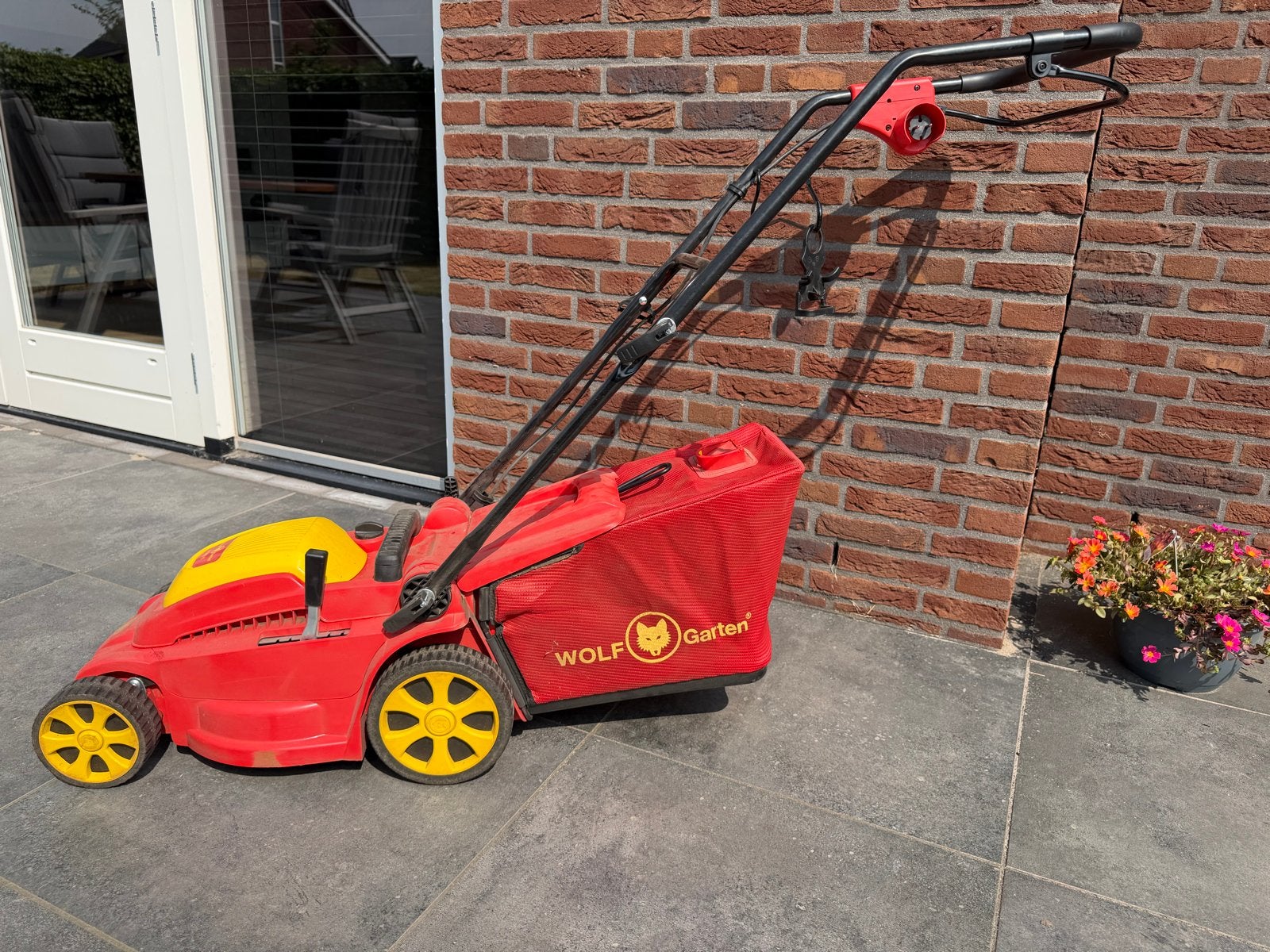 🔺🔺Wolf Garten A340E elektrische grasmaaier, scherpe messen, Tuin en Terras, Grasmaaiers, Ophalen, Cirkelmaaier, Gebruikt, Elektrische grasmaaier