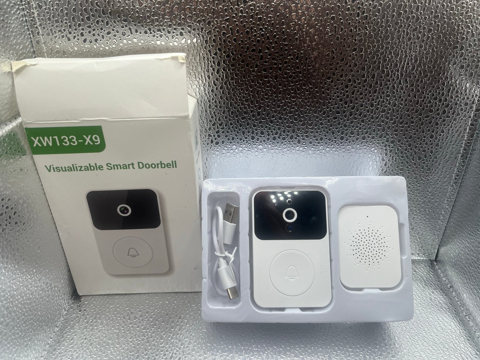 Visualizable Smart Deurbel XW133-X9 met camera en gong, Bewegingsdetectiesensor, Jansstraat 1/4, Draadloos, Markvanooyentv