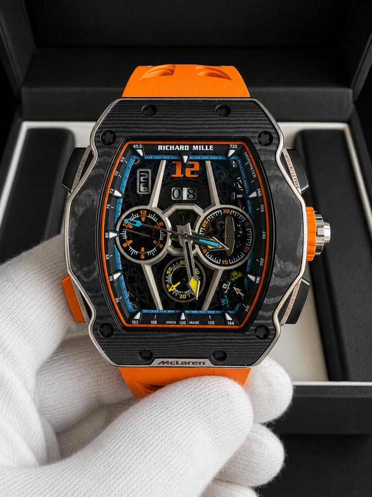 Richard Mille RM65-01 Koolstof Geskeletteerd (2025), Ophalen of Verzenden, Nieuw, Staal, Overige merken