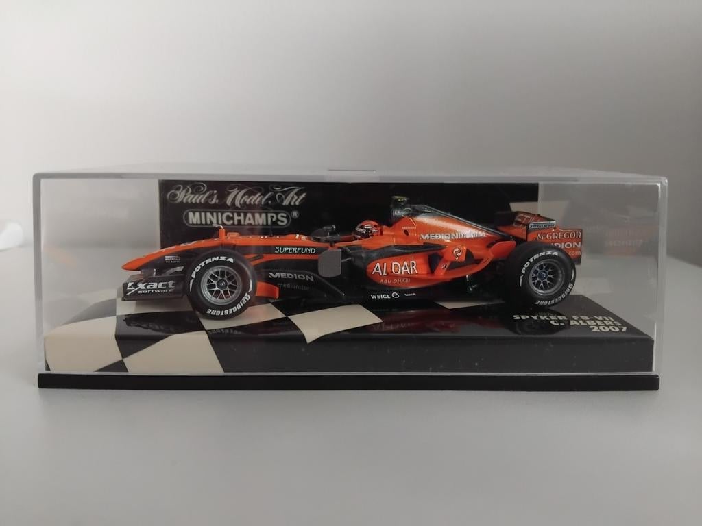 MiniChamps Spyker F8-VII 2007 Christijan Albers 1:43, Ophalen of Verzenden, Zo goed als nieuw, Auto, MiniChamps