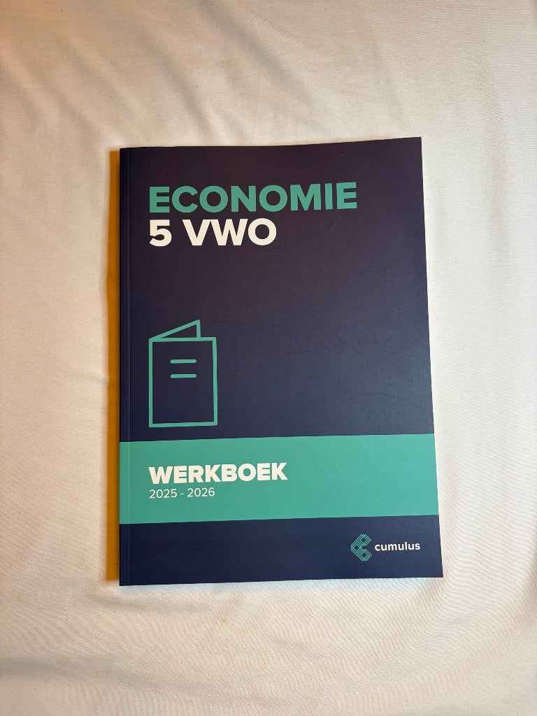 Economie boek, Boeken, Schoolboeken, Ophalen of Verzenden, Zo goed als nieuw, VWO, Economie