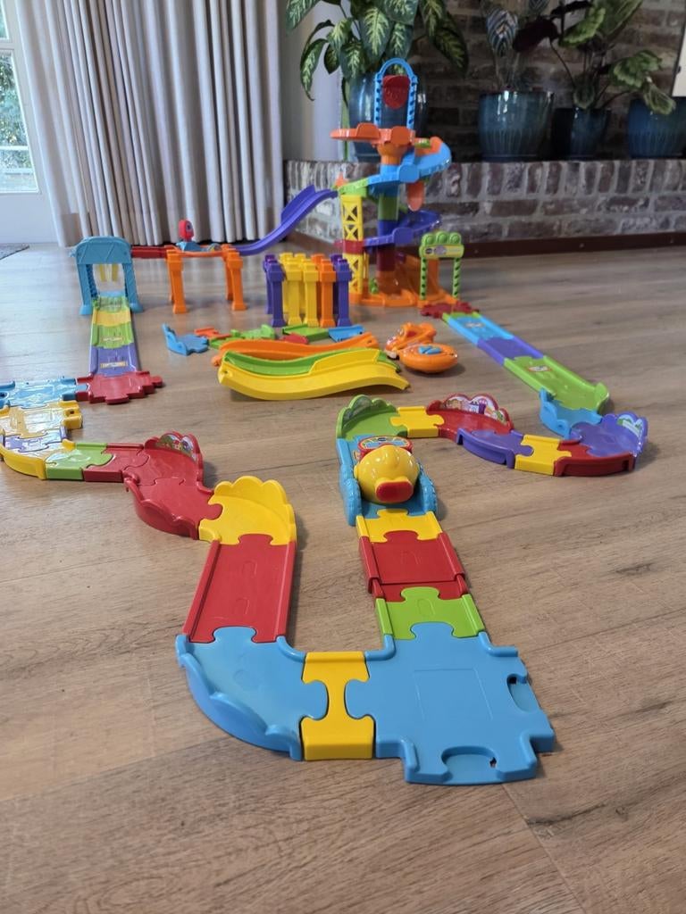 VTech Toet Toet Auto Parkeergarage en Racebaan Set, Overige merken, Racebaan, Zelf te bouwen, Ophalen of Verzenden