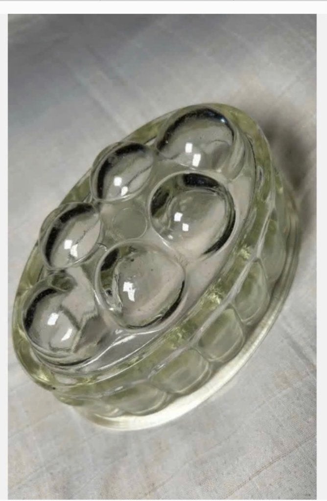 Vintage Glazen pudding gelei cake schaal vorm, Schaal, Ophalen of Verzenden, X, Ovaal