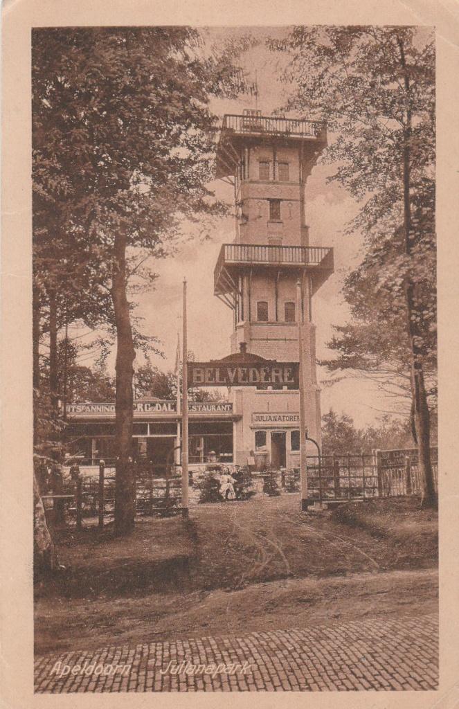 apeldoorn- julianatoren, Verzamelen, Ophalen of Verzenden, 1940 tot 1960, Gelderland