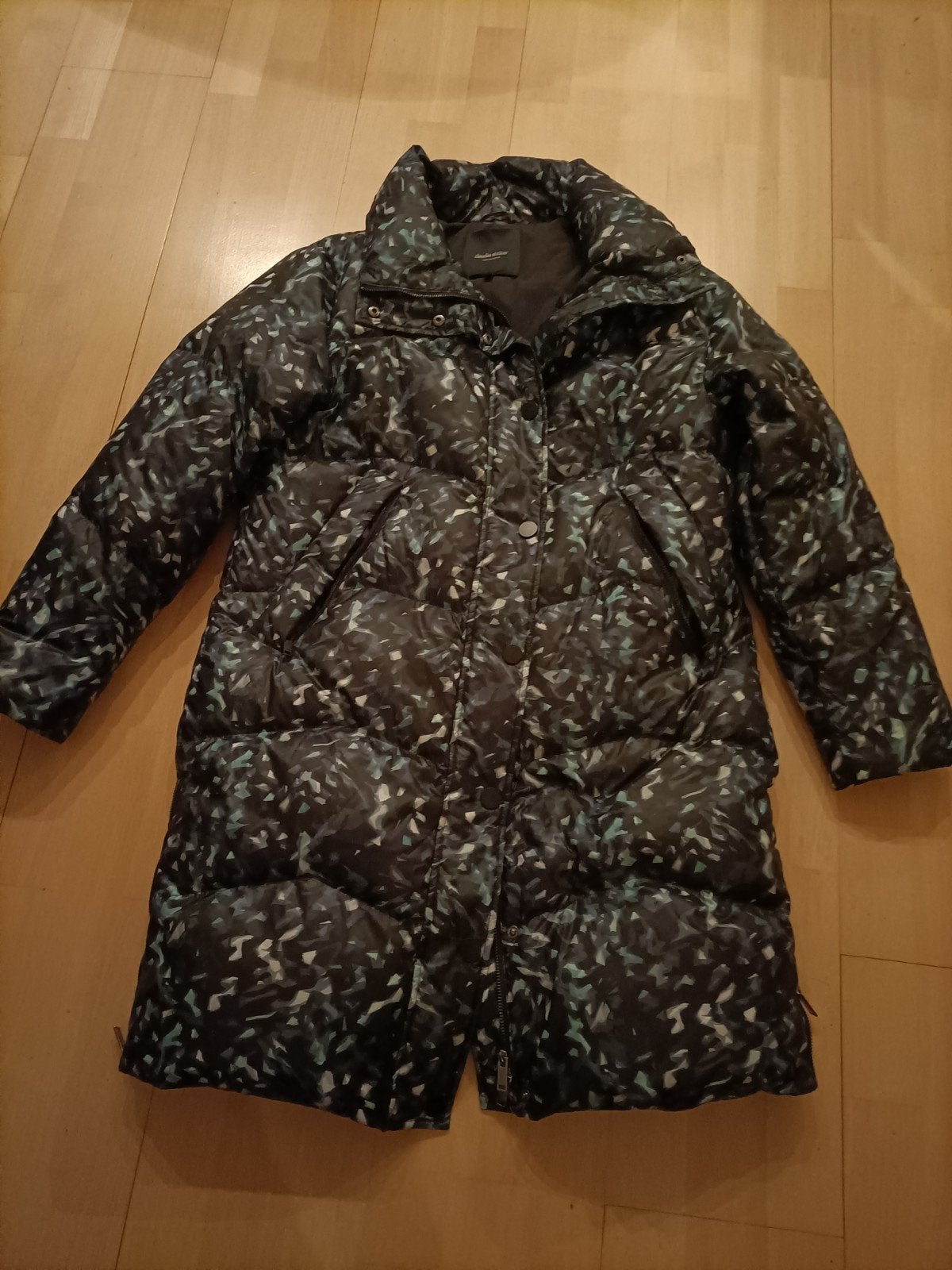 Stijlvolle gewatteerde jas met print, Meerkleurig, Ophalen, Maat 38/40 (M), Onbekend