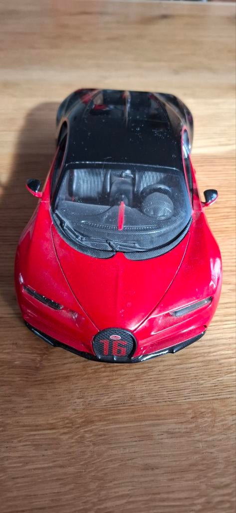 Bugatti Chiron modelauto 1:18, Ophalen of Verzenden, Zo goed als nieuw, Bburago
