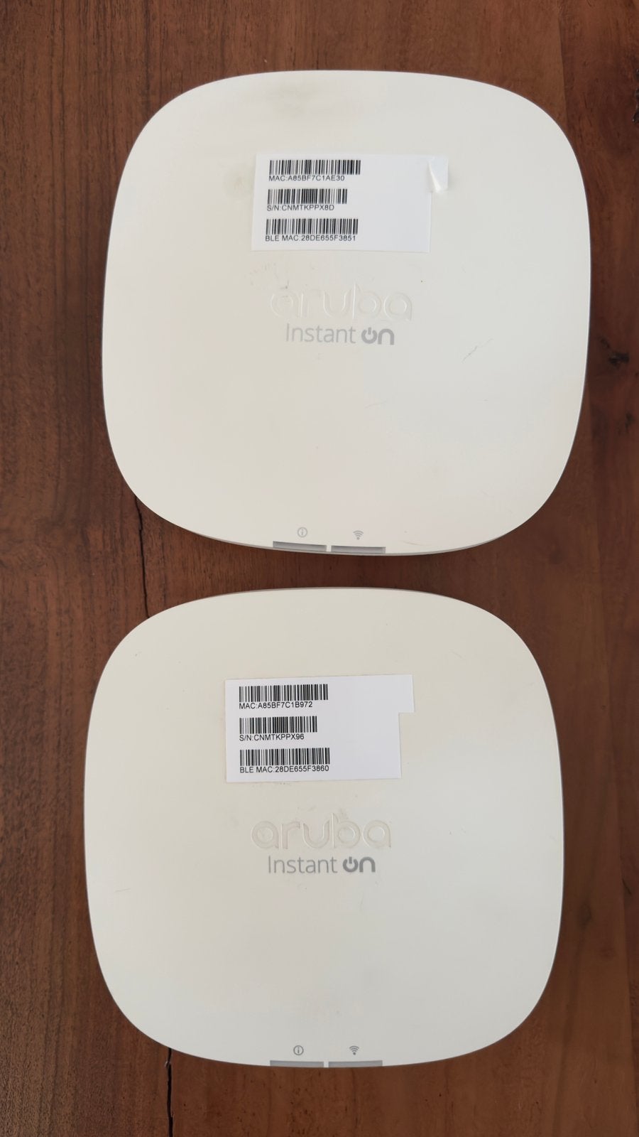 2 x HPE Aruba Instant On AP22-RW WiFi-6 Access Points, Computers en Software, Ophalen of Verzenden, Zo goed als nieuw, HPE Aruba