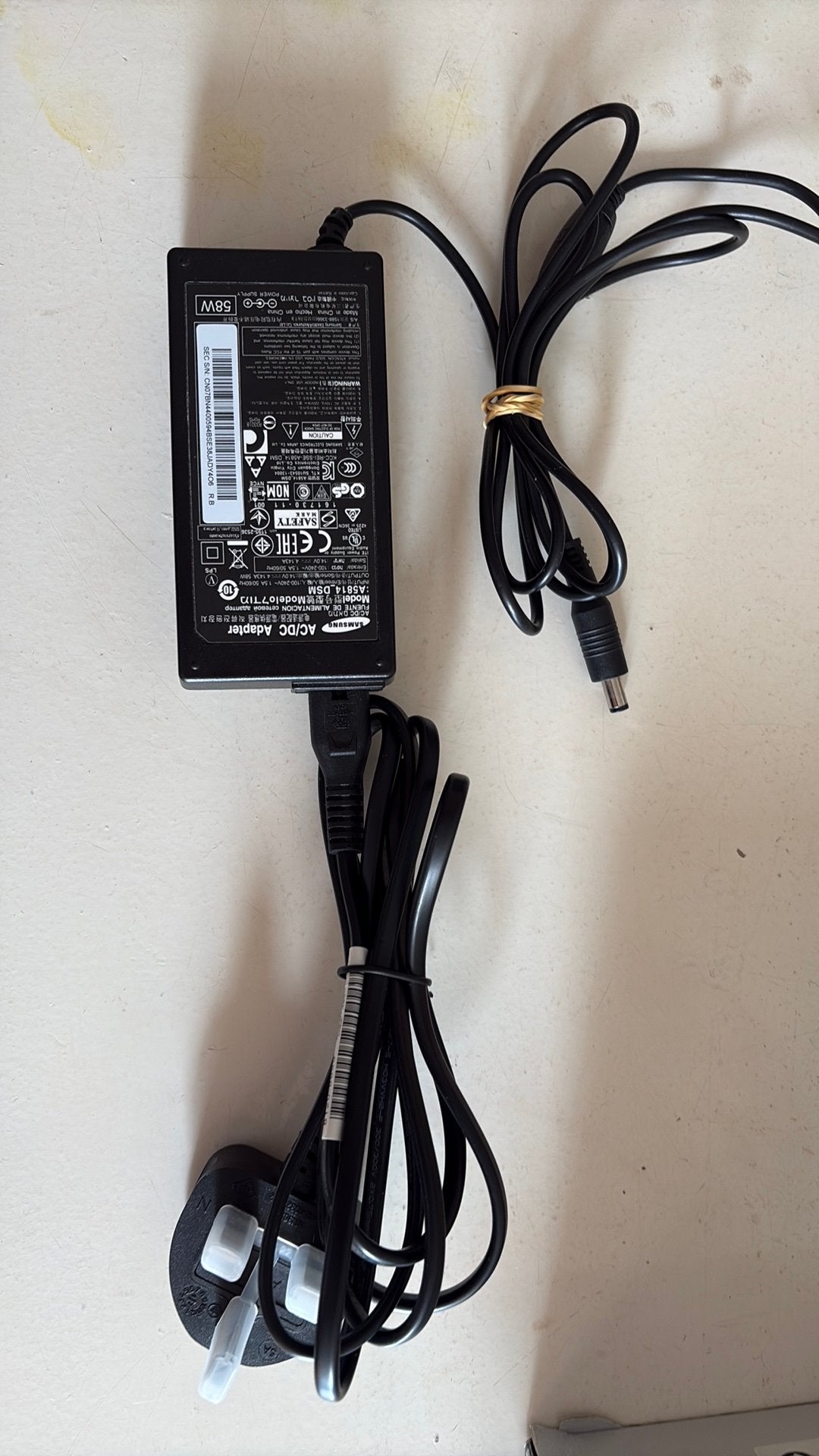 Samsung AC/DC adapter, Ophalen of Verzenden, Zo goed als nieuw